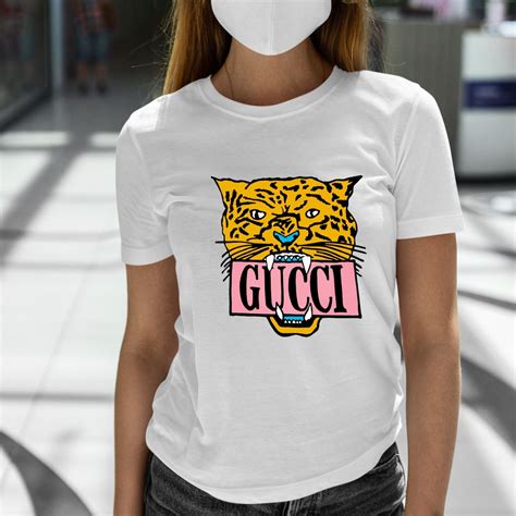 blue gucci t shirt|gucci tiger t shirt.